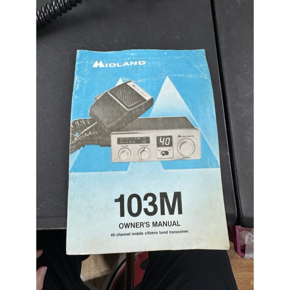 Vintage Midland 40 Channel Mobile Citizens Transceiver 103M w manual - Picture 11 of 11